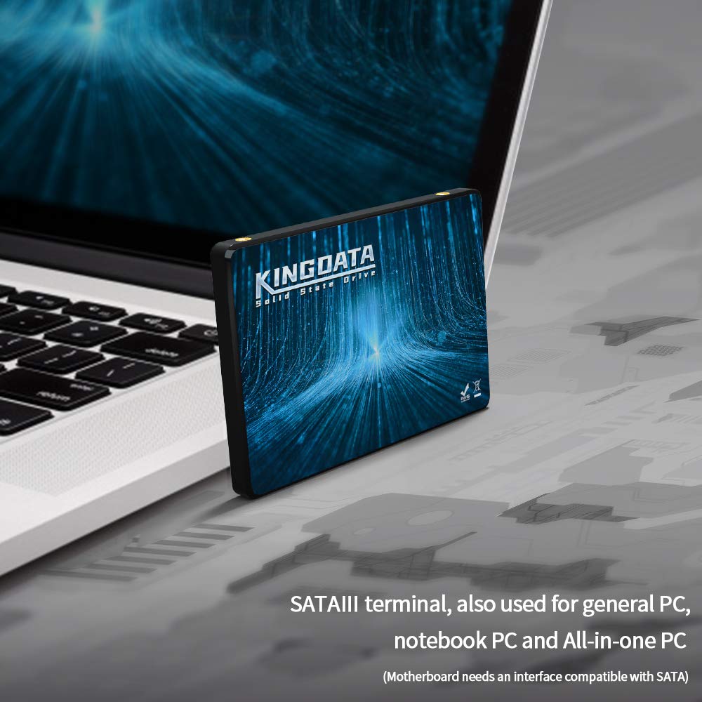 Kingdata 64GB SATA 2.5 Inch Internal Solid State Drive High Performance SATAIII 6 Gb/s 7MM Height SSD - View 4 of 6