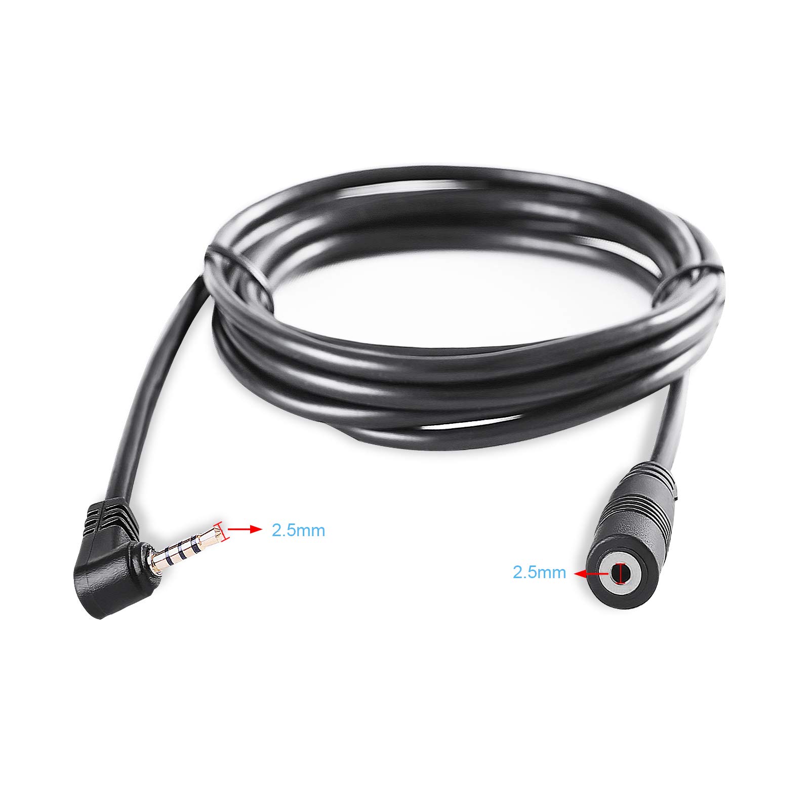 Pixelman Pixelman 16.5ft 2.5mm Male to Female Backup Camera Extension Cable for Dash Cam Rearview Camera and Reverse Camera in Cars and Trucks - View 3 of 6