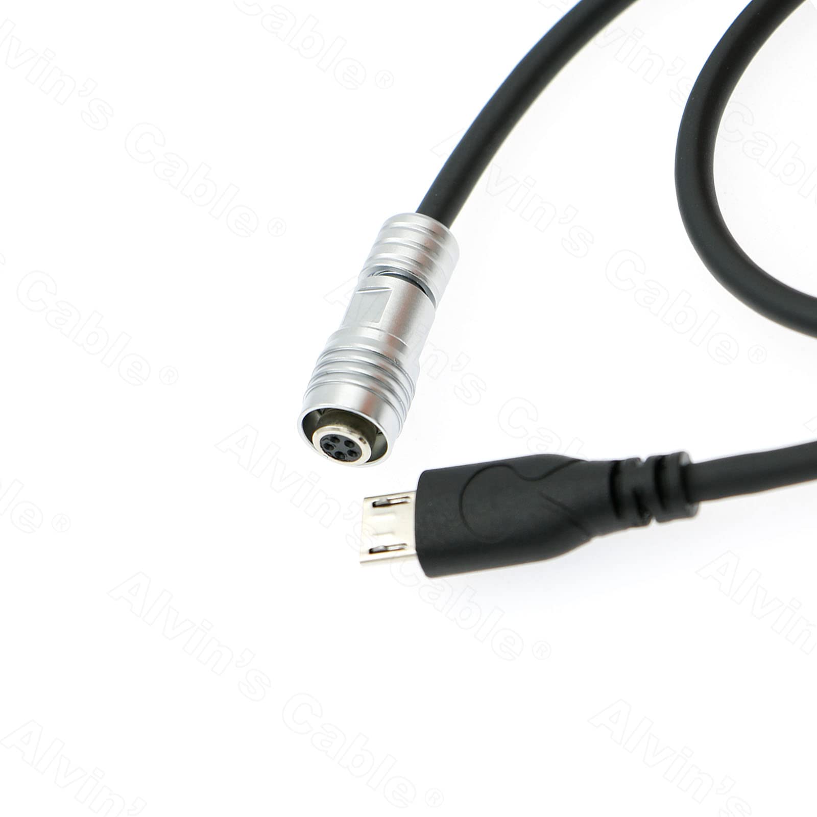 Alvins Cables Portkeys Keygrip Handle Control Cable for Tilta Nucleus Nano 5 Pin Female to Micro USB Braided Wire - View 4 of 4