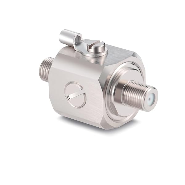 XRDS -RF XRDS RF Lightning Arrestor F Female to F Female 75 Ohm Coaxial for Satellite Cable TV and Cell Phone Signal Booster Antennas - View 2 of 5