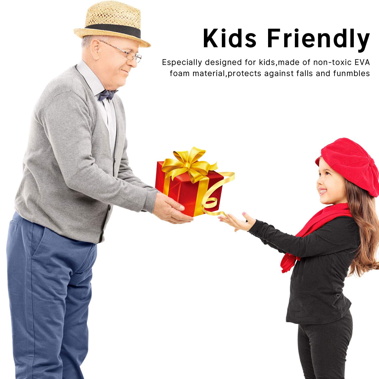 Simicoo iPad 9 8 10.2 Cute Butterfly Case for Kids Shockproof Heavy Duty Tablet Case with Stand Rose Color - View 7 of 7