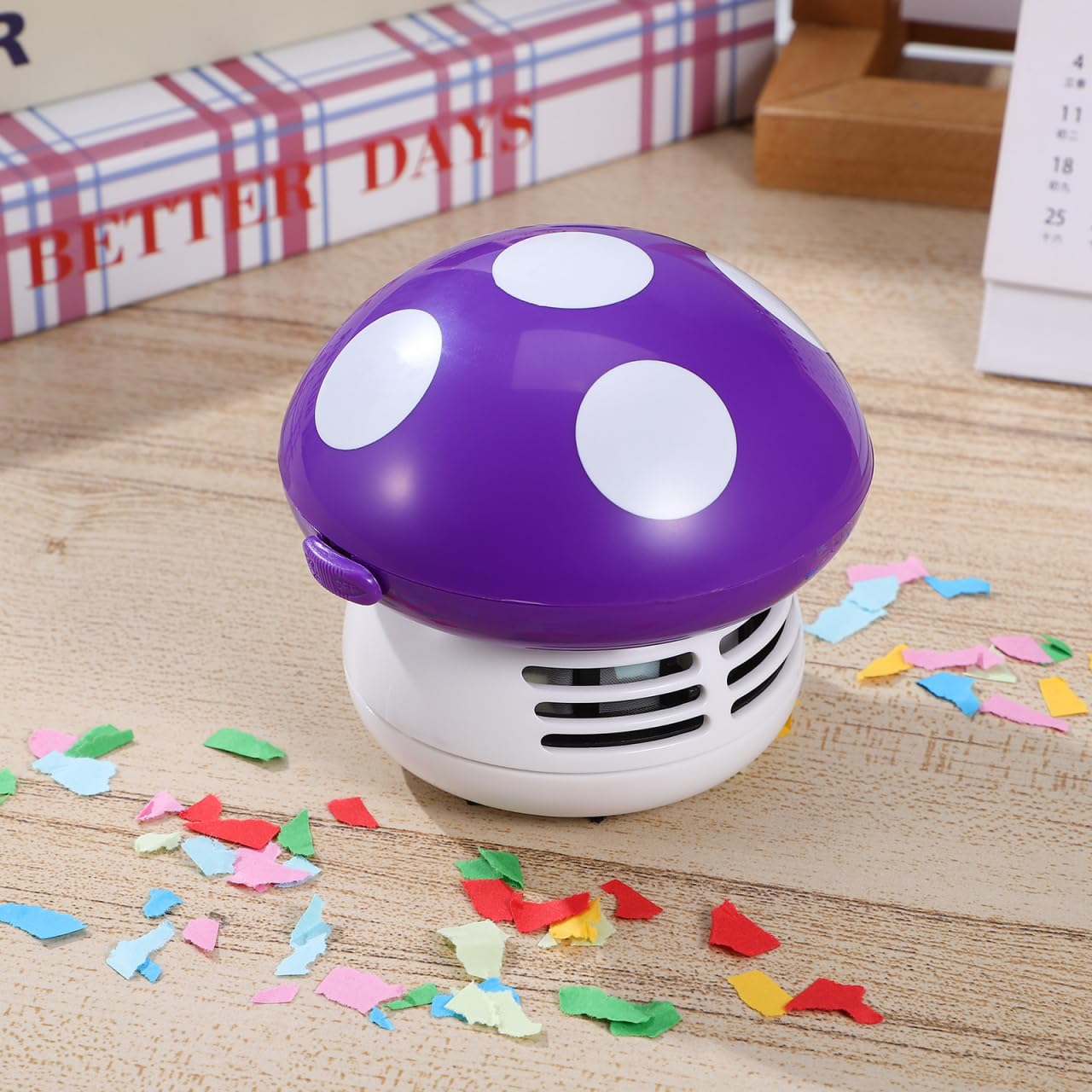 VOSAREA Mini Tabletop Vacuum Cleaner for Crumbs and Pet Hair Ideal for Home Office Kitchen and Car Cleaning - View 2 of 9