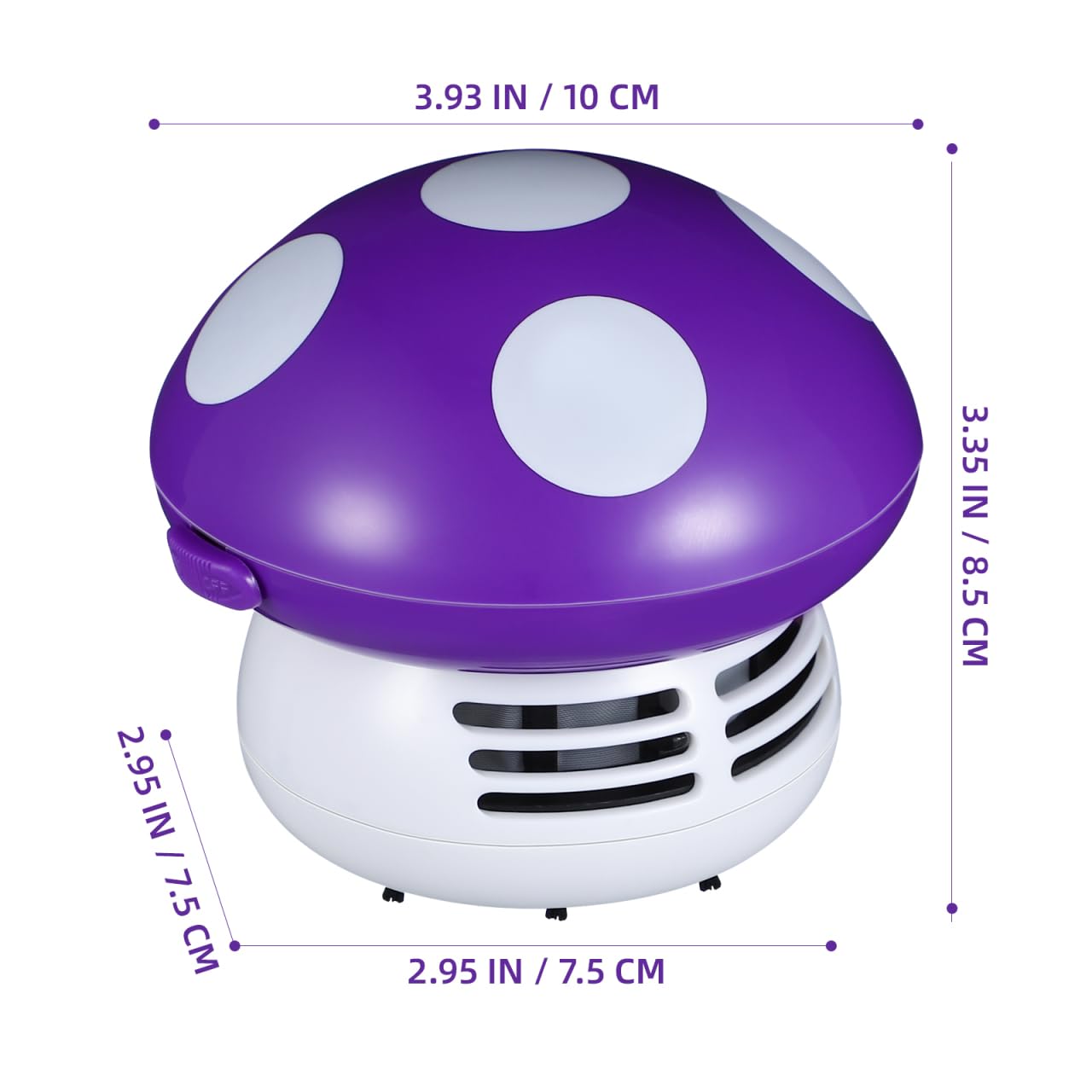 VOSAREA Mini Tabletop Vacuum Cleaner for Crumbs and Pet Hair Ideal for Home Office Kitchen and Car Cleaning - View 5 of 9