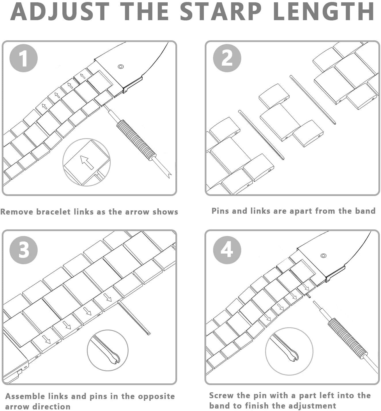 Wongeto Flower Grey Resin Band for Samsung Galaxy Watch 3 41mm Active 2 40mm 44mm Replacement Wristband with Metal Buckle for Men Women - View 7 of 7