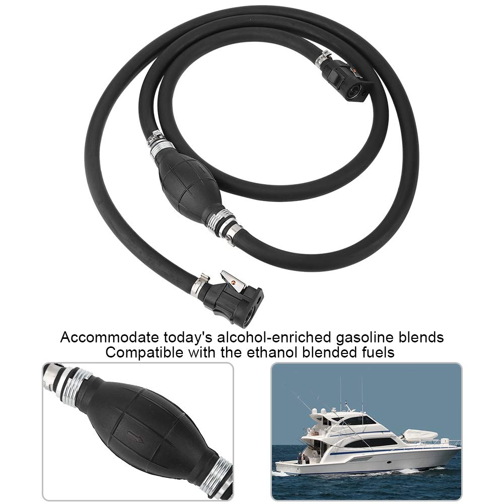 Maxmartt 3/8in 7ft Boat Fuel Line with Ball Pump and Connector for Johnson Marine Gas Tank Assembly - View 3 of 9