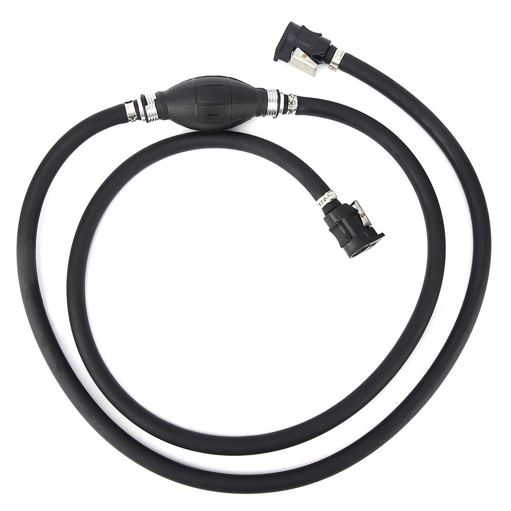 Maxmartt 3/8in 7ft Boat Fuel Line with Ball Pump and Connector for Johnson Marine Gas Tank Assembly