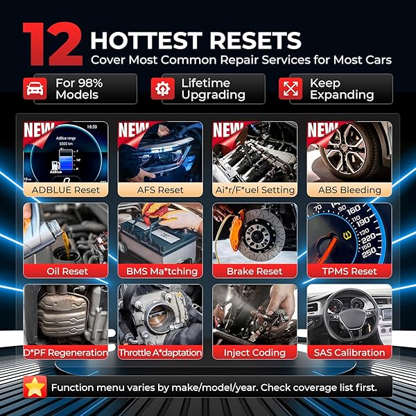 LAUNCH LAUNCH OBD2 Scanner 2025 CRP129X Elite V2.0 12 Resets Scan Tool Android 8.1 AutoVIN 4 System Diagnostic Lifetime Update 5 Years Backup - View 5 of 10