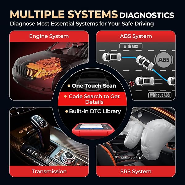 LAUNCH LAUNCH OBD2 Scanner 2025 CRP129X Elite V2.0 12 Resets Scan Tool Android 8.1 AutoVIN 4 System Diagnostic Lifetime Update 5 Years Backup - View 6 of 10