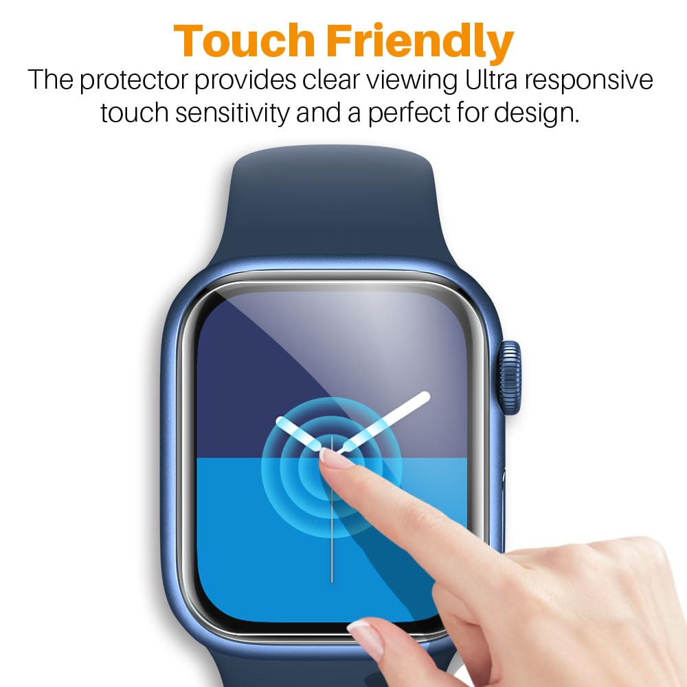 LK 8 Pack Apple Watch 44mm Screen Protector Series 6 5 SE2 Ultra Thin Anti Scratch Touch Sensitive Self Healing Upgrade Soft Film - View 5 of 7