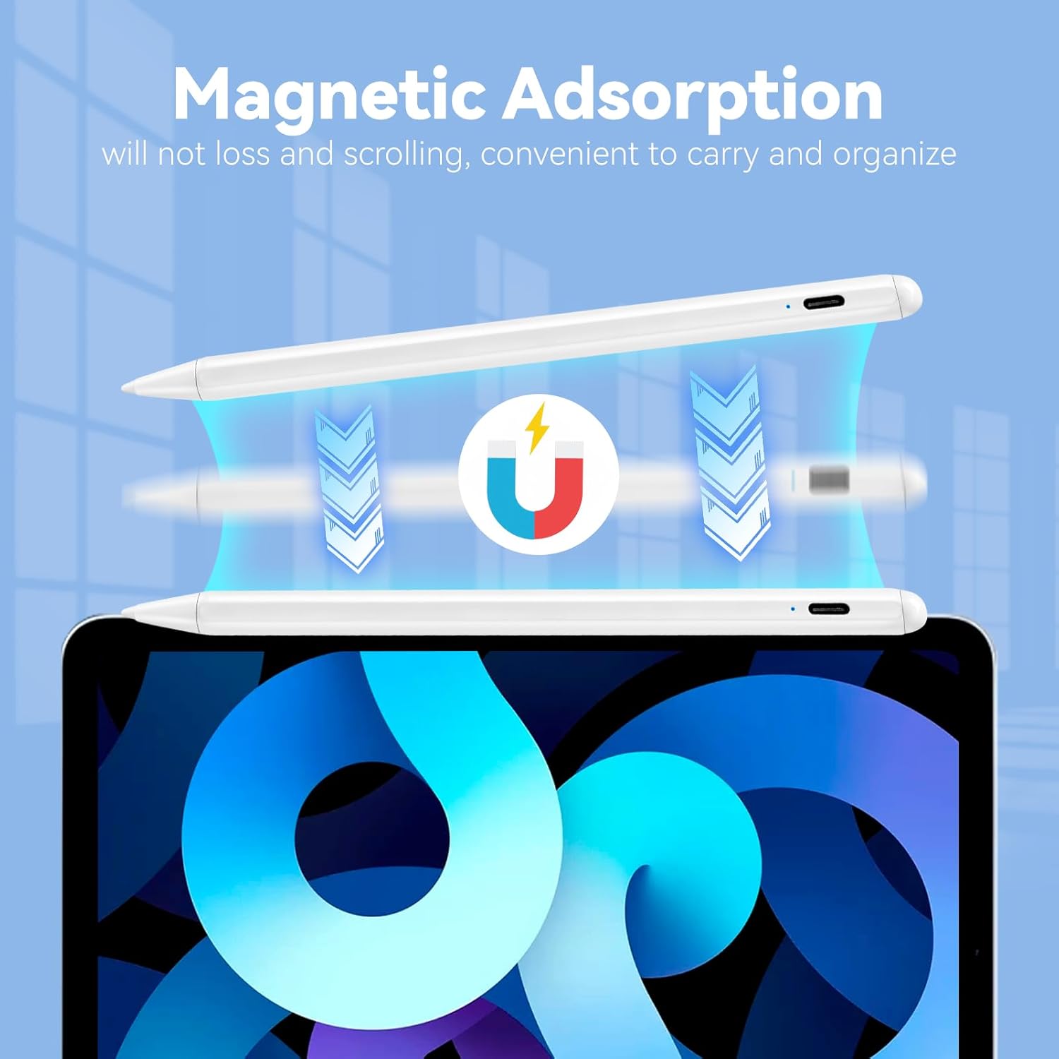 Bbata 2023 12.9 inch iPad Pro Stylus Pencil with 1.5mm Palm Rejection Tip Compatible with Apple Pencil for Writing Drawing and Sketching - View 3 of 6