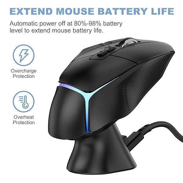 Soarking Soarking Charging Dock for Logitech G Pro X Superlight, G502, G703, G903 - Powerplay System for Ultimate Mouse Performance - View 3 of 10