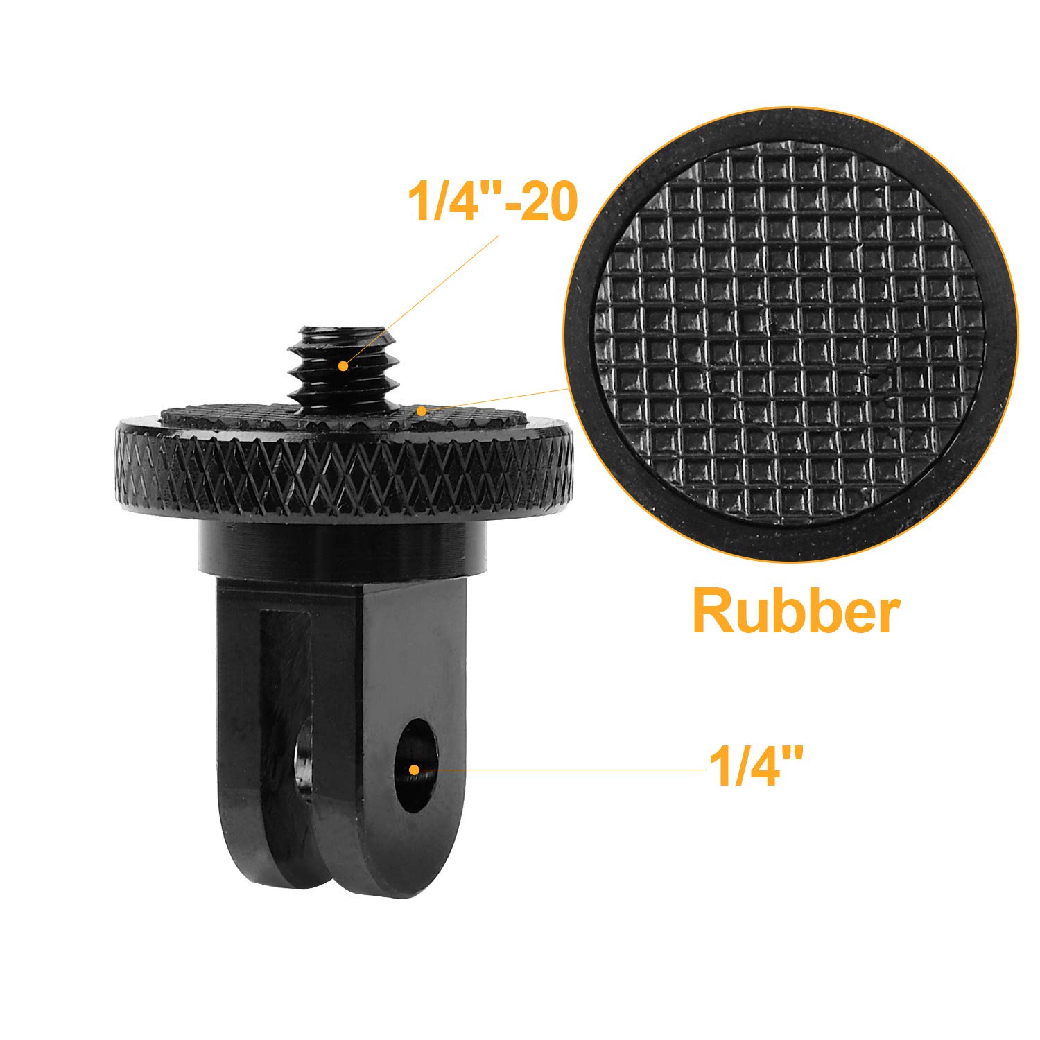 ChromLives Tripod Mount Adapter for GoPro Hero Sony Xiaomi Yi SJCAM Action Cameras Compatible with Standard 1/4 Accessories - View 4 of 7