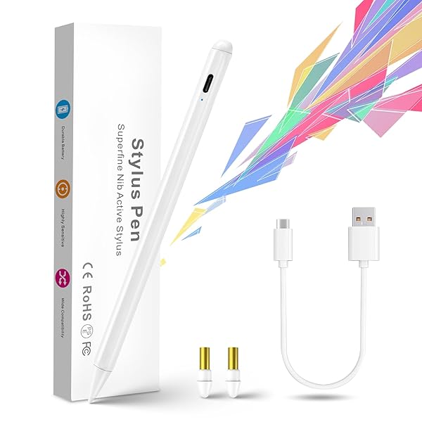 Bbata iPad Pro 11 Inch Stylus Pencil with Replaceable Tip for Drawing Writing and Sketching Compatible with Apple Magnetic Pencil - View 3 of 8