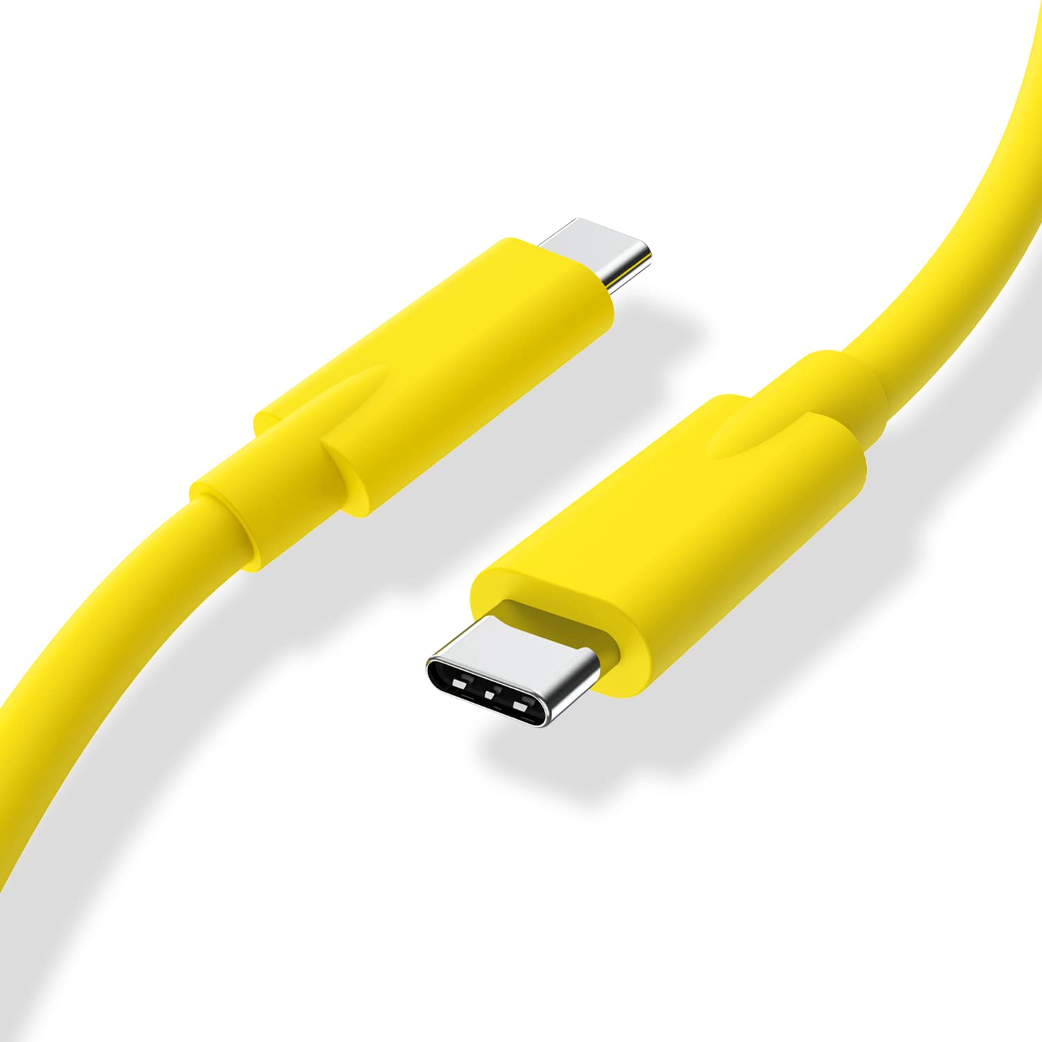 Easonunion USB C to USB C 3.1 Gen 2 Cable 100W PD 10Gbps Data Transfer Fast Charging Type C Cord 3.3Ft Yellow Compatible with Devices