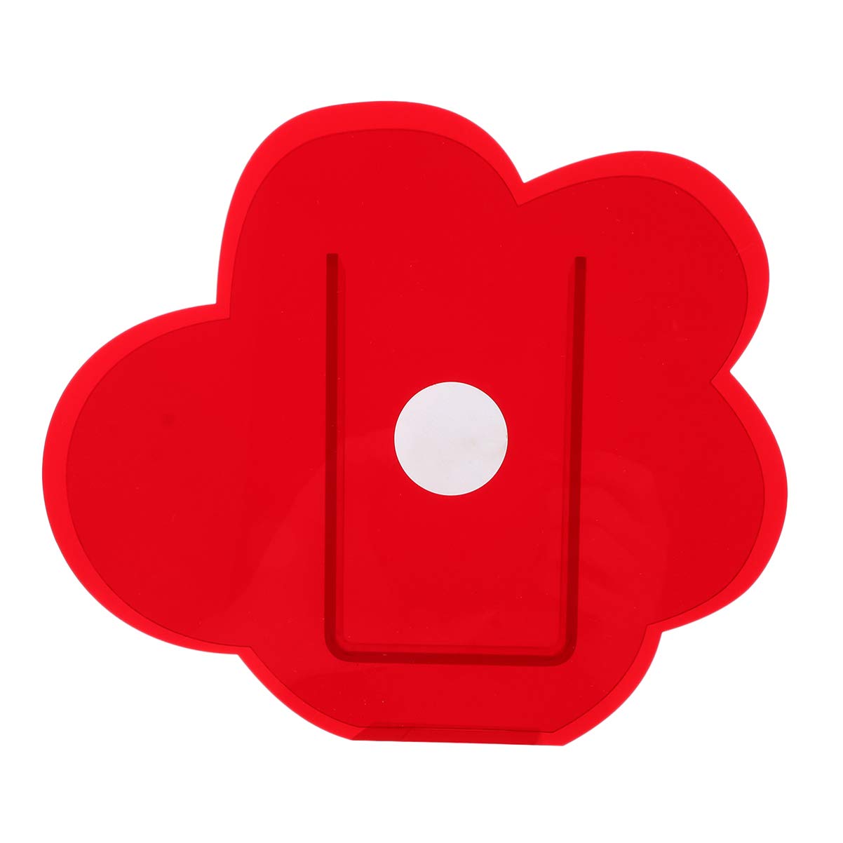 VOSAREA Acrylic Cloud Shaped Vase Elegant Modern Design for Makeup Brushes and Home Office Wedding Decor Red