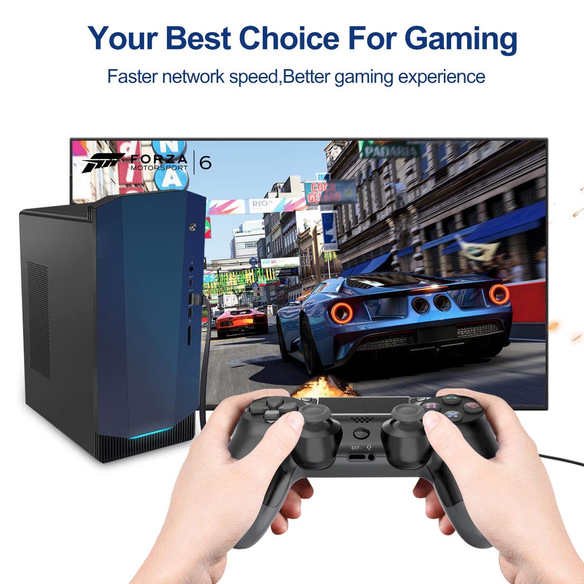 KASIMO Cat 8 Flat Ethernet Cable 6ft High Speed 40Gbps 2000MHz SSTP Network Patch Cord with Gold Plated RJ45 Connector - View 5 of 8