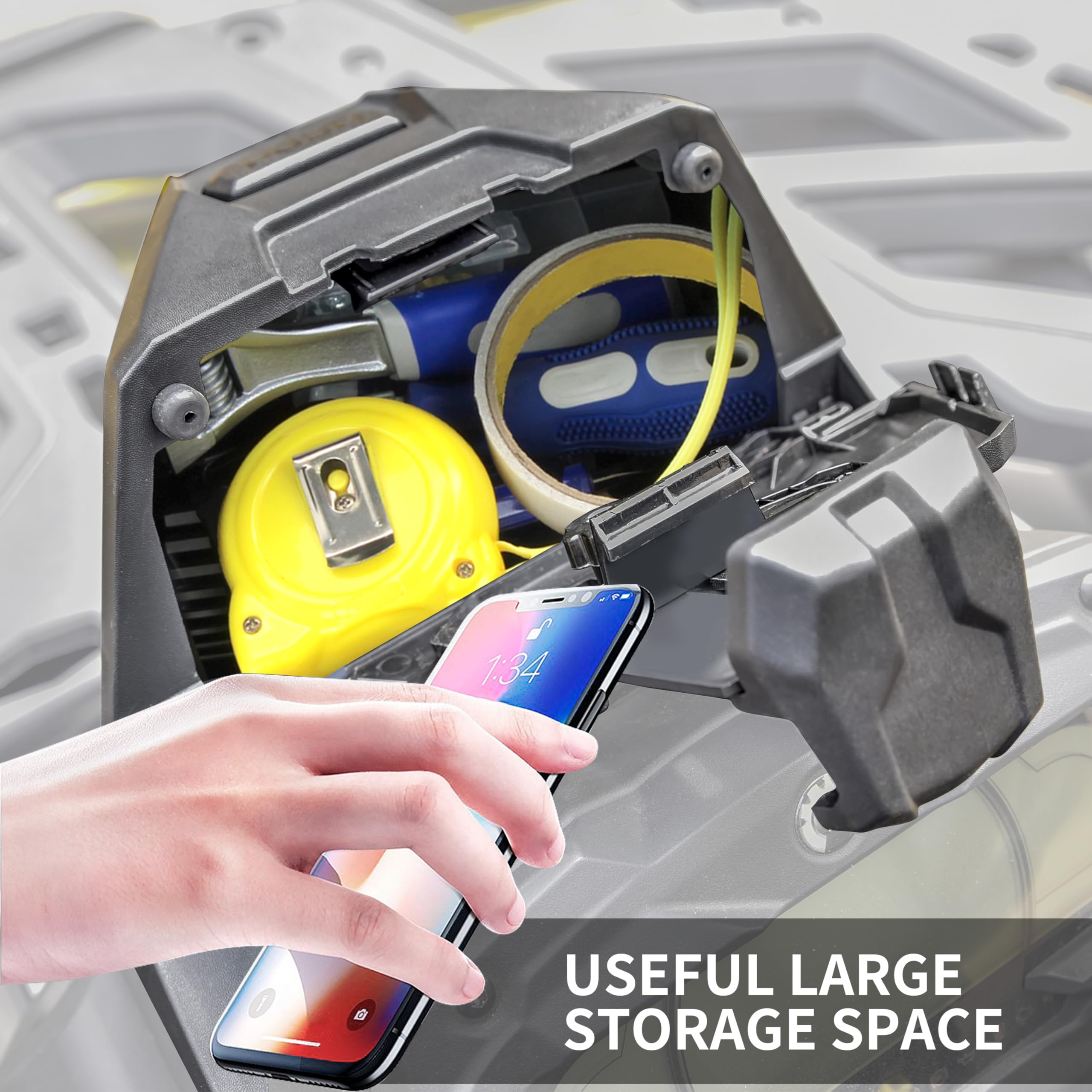 SAUTVS SAUTVS Electronic Device Holder for Can-Am Outlander 500 650 800 1000 L MAX Smart Phone Tablet GPS Mount with Storage Box Accessories - View 2 of 6