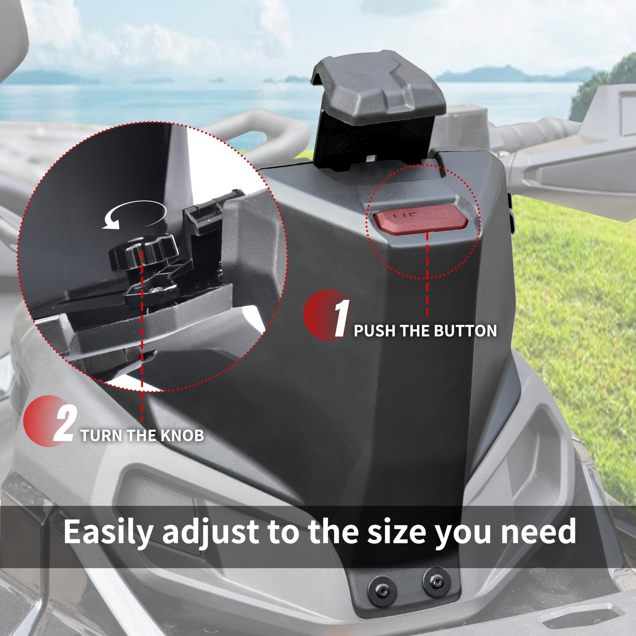 SAUTVS SAUTVS Electronic Device Holder for Can-Am Outlander 500 650 800 1000 L MAX Smart Phone Tablet GPS Mount with Storage Box Accessories - View 4 of 6