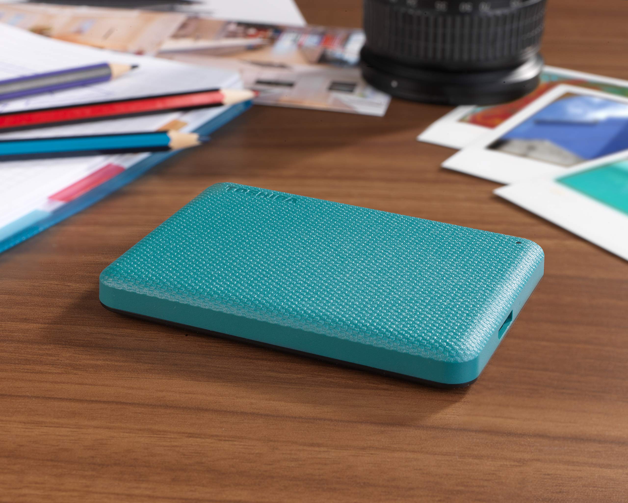 TOSHIBA Toshiba Canvio Advance 2TB Portable External Hard Drive USB 3.0 - Fast, Reliable Storage in Green - View 2 of 3