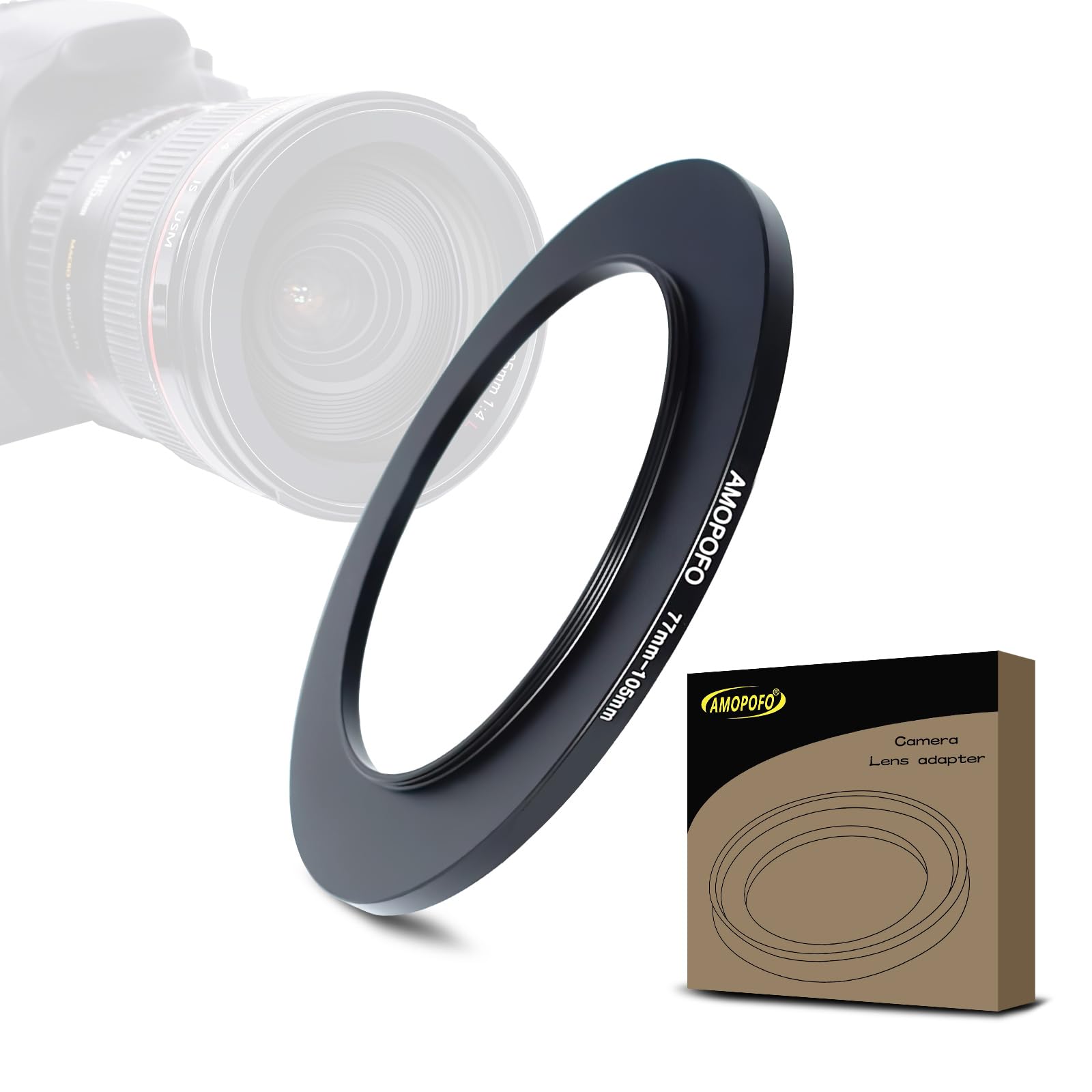 77mm to 105mm Step Up Ring Filter Adapter for Camera UV ND CPL Metal Filter Compatibility