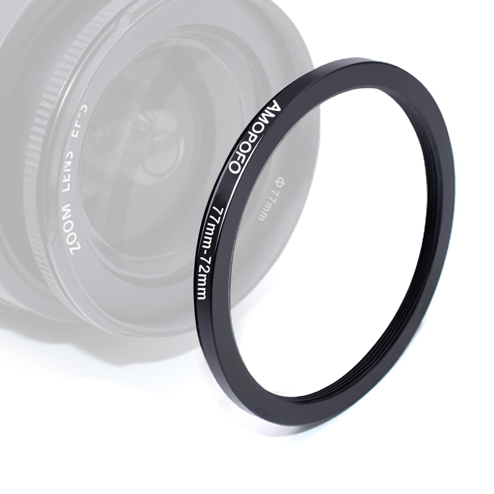 77mm to 72mm Camera Filter Ring Step Down Adapter for 72mm UV ND CPL Metal Filter