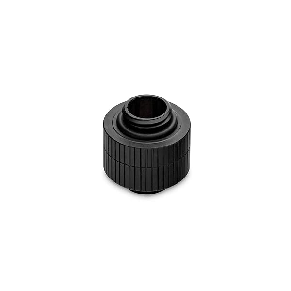 EK EKWB EK-Quantum Torque 14mm Rotary Male to Male Extender Fitting Black for Efficient Liquid Cooling Systems