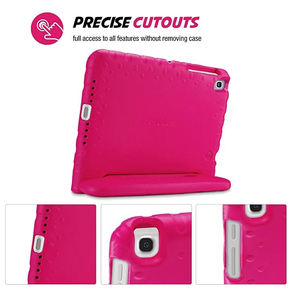 ProCase ProCase Kids Case for Galaxy Tab A7 10.4 (2020) - Shockproof, Lightweight, Convertible Handle Cover in Magenta - View 7 of 10