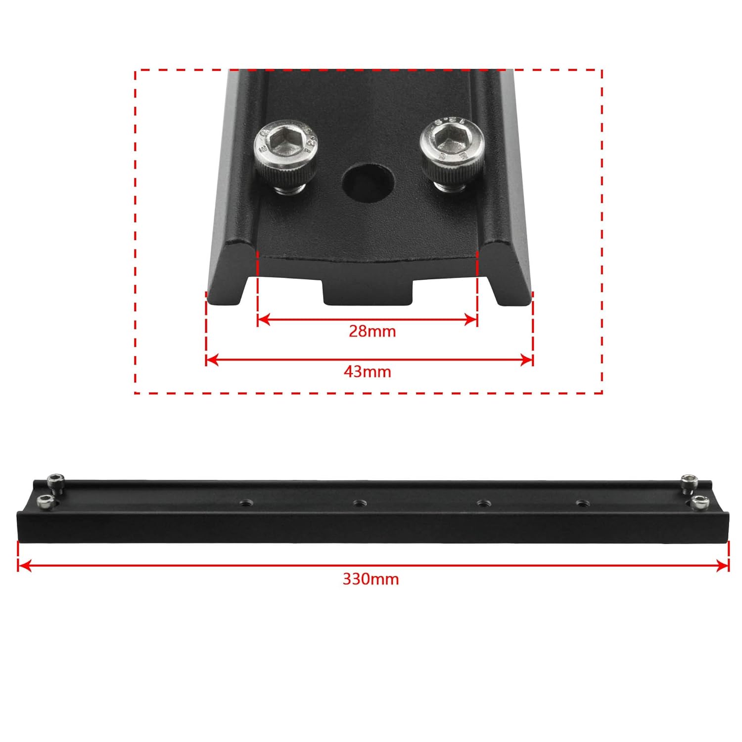 A ALSTAR Alstar 33cm Mounting Rail for EQ-4 5 6 Mounts Easy Installation for Telescopes GP Prism Rail - View 5 of 7