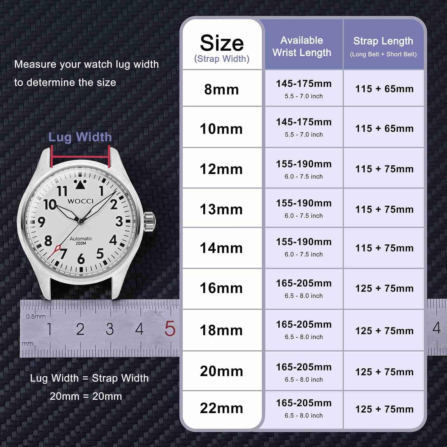 WOCCI WOCCI 18mm Elegant Light Pink Genuine Leather Watch Band Replacement Strap with Silver Buckle - View 4 of 9