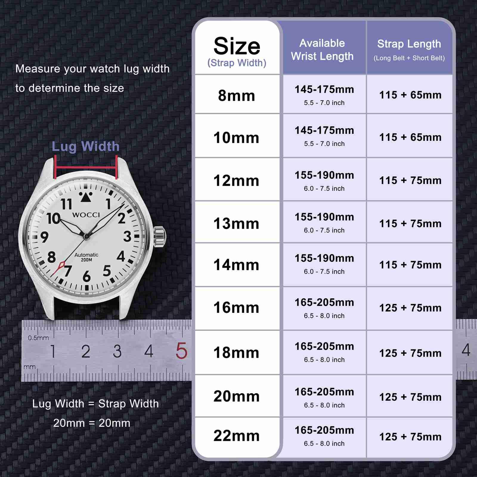 WOCCI 16mm Elegant Light Pink Genuine Leather Watch Band Replacement Strap with Silver Buckle - View 4 of 9