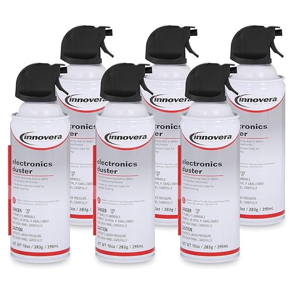 Innovera Buy Innovera 10016-BNDL 10 oz Compressed Air Duster Cleaner - 6 Pack for Effective Dust Removal