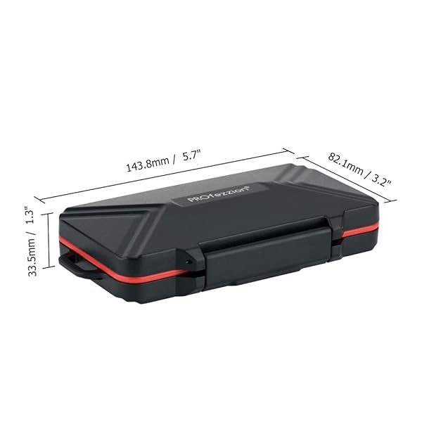 PROfezzion PROfezzion 48 Slots Weatherproof Memory Card Case - Anti-Shock Storage for SD, Micro SD, CF & More - View 7 of 8