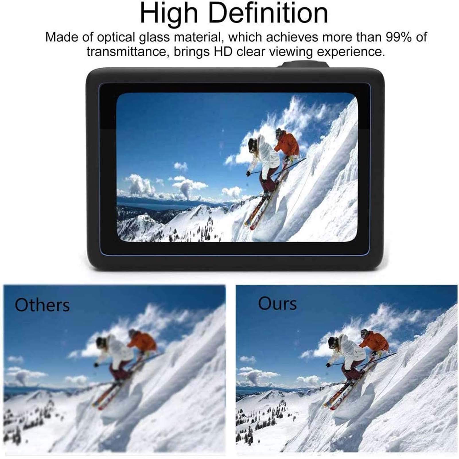 PCTC Ultrathin Clear Tempered Glass Screen Protector for GoPro Hero 9 10 11 12 Black 2 Pack - View 7 of 8