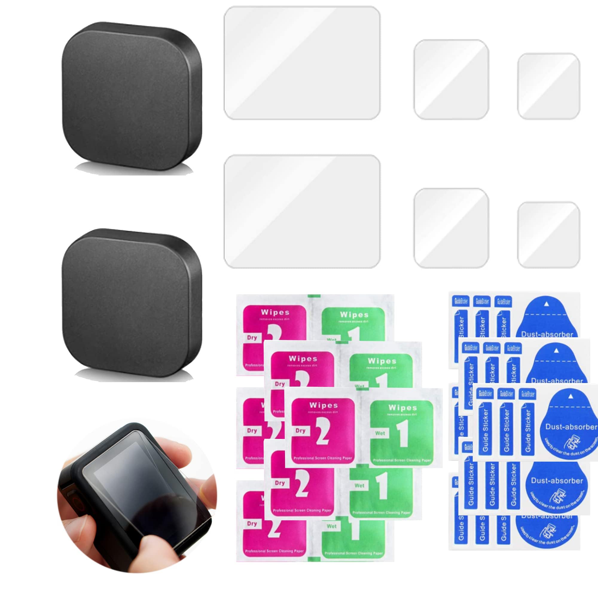 PCTC Ultrathin Clear Tempered Glass Screen Protector for GoPro Hero 9 10 11 12 Black 2 Pack - View 8 of 8