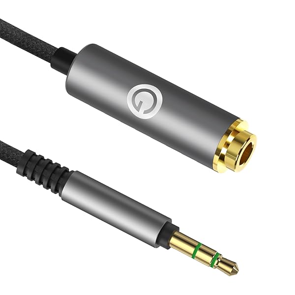 GEEKRIA Geekria 3.5mm to 4.4mm Balanced Audio Adapter Cord - 0.5ft Aluminum Alloy, Braided Upgrade for Headphones - View 4 of 7