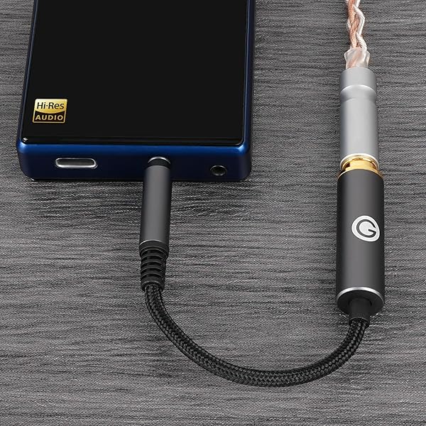 GEEKRIA Geekria 3.5mm to 4.4mm Balanced Audio Adapter Cord - 0.5ft Aluminum Alloy, Braided Upgrade for Headphones - View 6 of 7