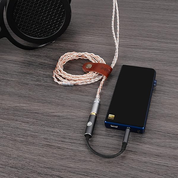 GEEKRIA Geekria 3.5mm to 4.4mm Balanced Audio Adapter Cord - 0.5ft Aluminum Alloy, Braided Upgrade for Headphones - View 7 of 7