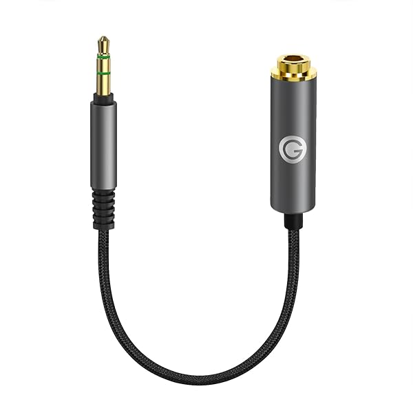 GEEKRIA Geekria 3.5mm to 4.4mm Balanced Audio Adapter Cord - 0.5ft Aluminum Alloy, Braided Upgrade for Headphones - View 2 of 7