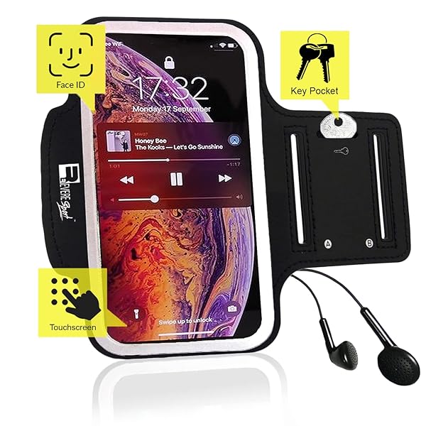 RevereSport RevereSport iPhone Running Armband for 16 15 14 13 12 Perfect for Sports Gym Workouts and Exercise - View 4 of 10