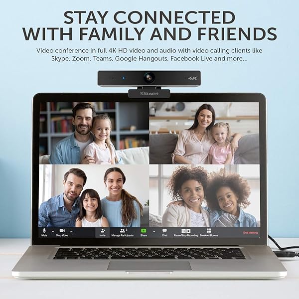 Aluratek Aluratek HD 1080P Webcam for PC & Mac - Perfect for Video Calls & Conferences - View 10 of 10