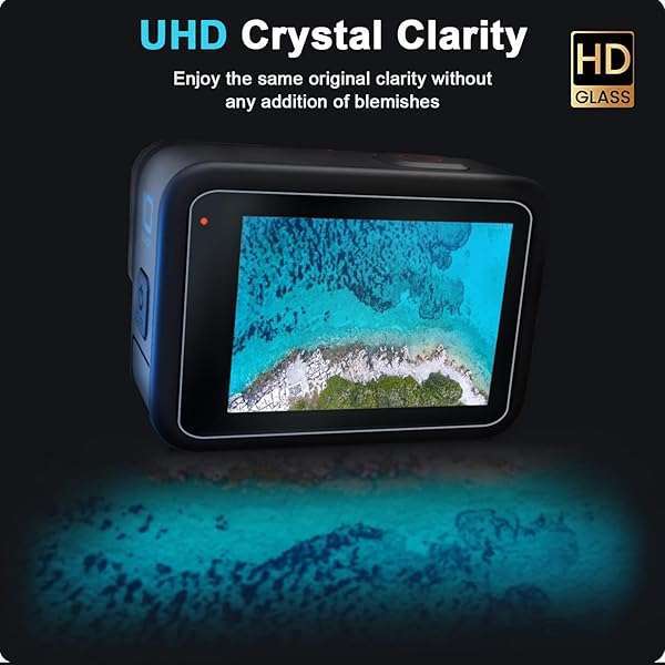 FiTSTILL FiTSTILL 10PCS Screen Protector Kit for GoPro Hero 12/11/10/9 - Ultra Clear Tempered Glass & Lens Cover Accessories - View 8 of 11