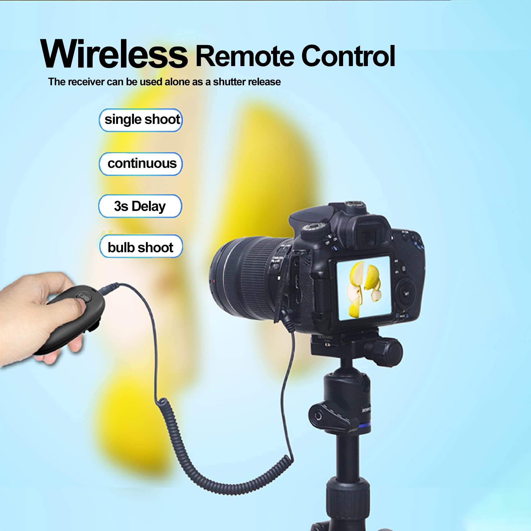 AODELAN Nikon Remote Shutter Release Compatible with D5600 D850 D3300 D750 D3200 D7100 D610 Z6 P1000 Replace MC-DC2 MC-30A - View 4 of 8