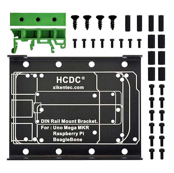 HCDC Buy DIN Rail Mount Bracket for Raspberry Pi & Arduino - Compatible with A+, B+, 2B, 3B, 4B, Zero, Uno, Mega, BeagleBone - View 3 of 9