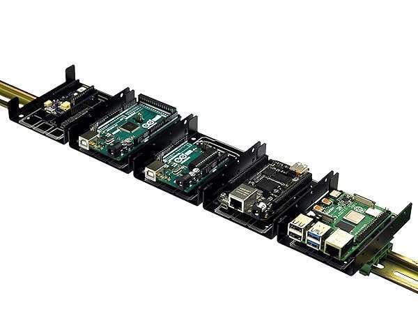 HCDC Buy DIN Rail Mount Bracket for Raspberry Pi & Arduino - Compatible with A+, B+, 2B, 3B, 4B, Zero, Uno, Mega, BeagleBone - View 5 of 9