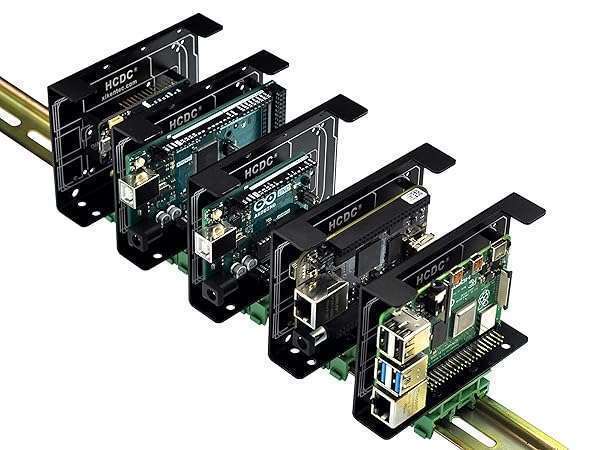 HCDC Buy DIN Rail Mount Bracket for Raspberry Pi & Arduino - Compatible with A+, B+, 2B, 3B, 4B, Zero, Uno, Mega, BeagleBone - View 6 of 9