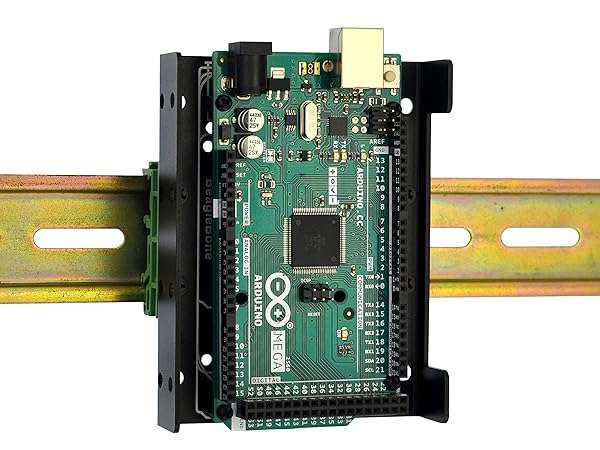 HCDC Buy DIN Rail Mount Bracket for Raspberry Pi & Arduino - Compatible with A+, B+, 2B, 3B, 4B, Zero, Uno, Mega, BeagleBone - View 2 of 9