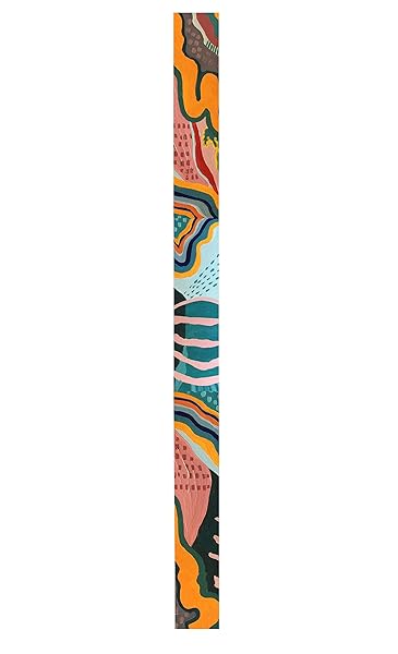 KLIQ Music Gear Shop KLIQ Vintage Woven Guitar Strap - Free Strap Locks, Picks & Lace | Artist Series 'Anemone' for Acoustic & Electric Guitars - View 10 of 11