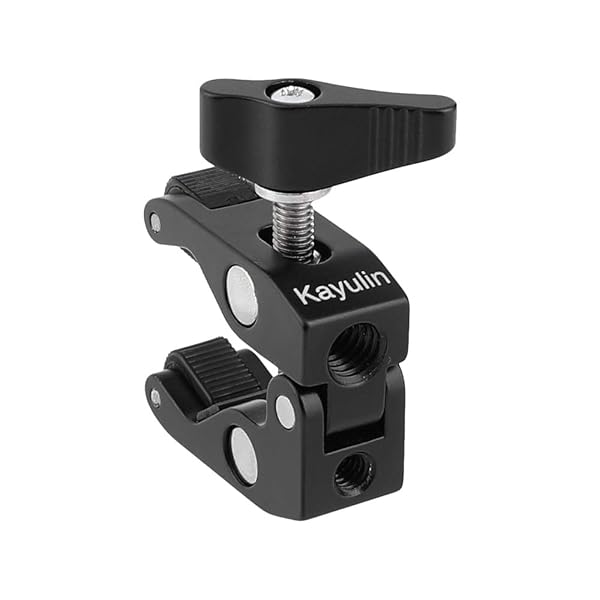 Kayulin Kayulin Super Crab Clamp 1/4"-20 Mounting Points for Photo Studio Kit 2 Piece Black - View 4 of 6