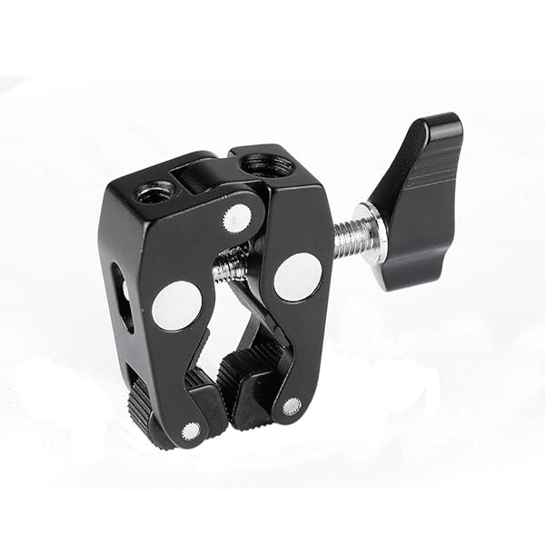Kayulin Kayulin Super Crab Clamp 1/4"-20 Mounting Points for Photo Studio Kit 2 Piece Black - View 5 of 6