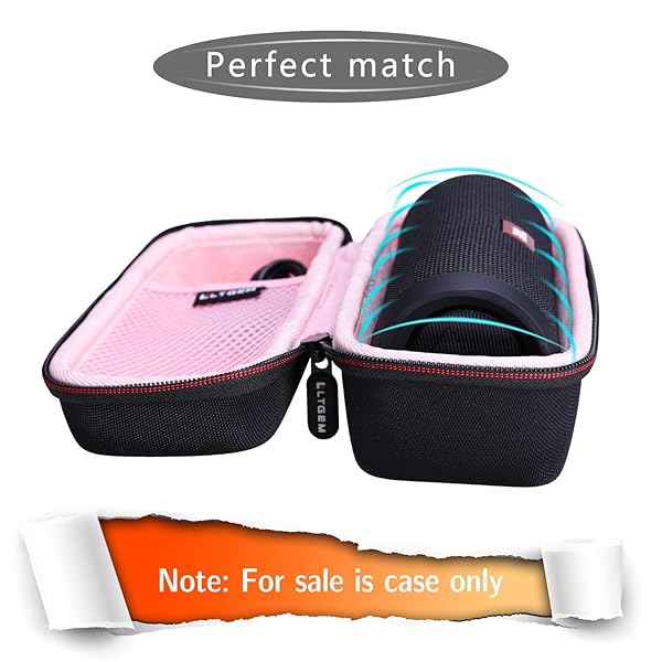 L LTGEM LTGEM EVA Travel Storage Hard Case for JBL FLIP 6 FLIP 5 Waterproof Portable Speaker Pink - View 5 of 10